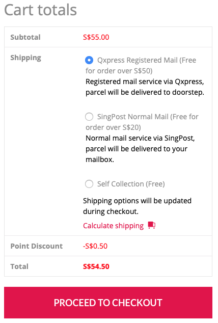 Apply reward points in cart
