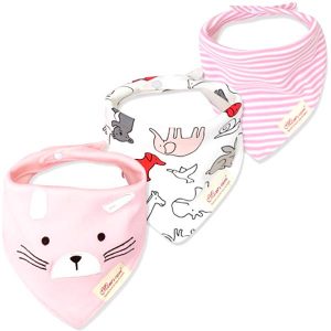 3 Piece Baby Bib Set - B08