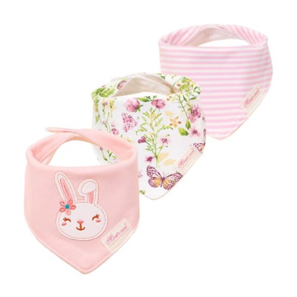 3 PCs Baby Bib Set for Girl - B-16