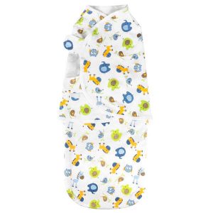 Baby Wrap Swaddle Zoo Blue