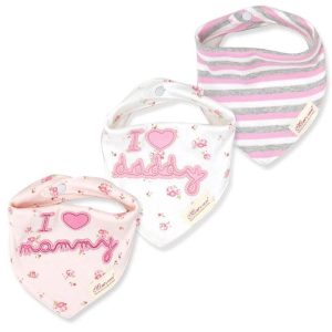 3 PC Baby Bib Set for Girl - C14
