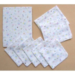 8 PCs muslin baby towel set