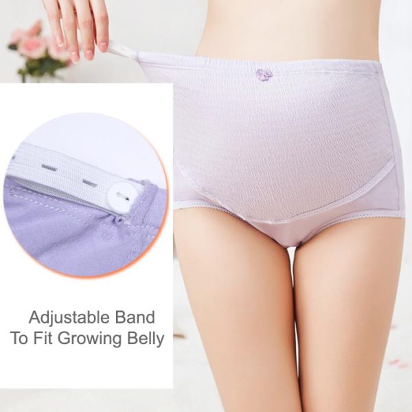 Cotton Maternity Underwear Panties - Adjustable Band