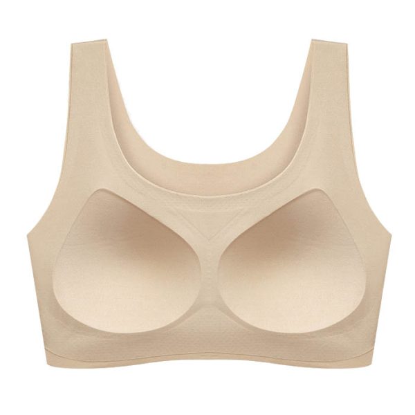 1-Piece Seamless Wireless Bra with Static Cup & Non-removable Permanent Pad - Image 4