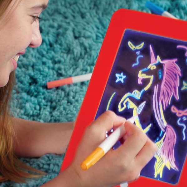 LED Glowing Magic Pad, Drawing / Painting Board - Educational Toy for Kids - Image 2