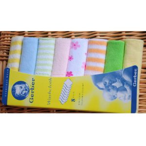 Baby Face Towel 8 Pieces Pack, Gerber