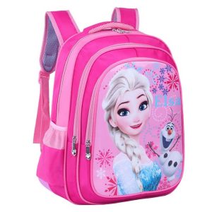 Girls' School Bag for Primary School, Frozen Series, Pink