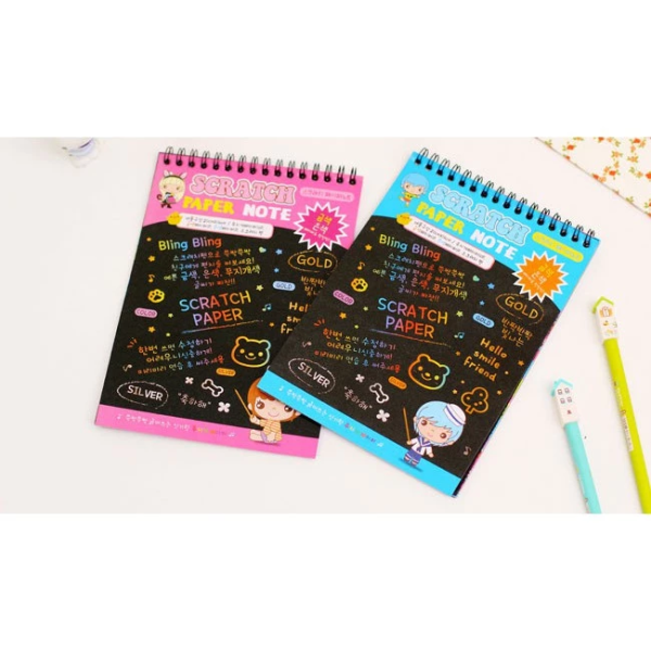 Scratch Art Books - 2 Book Cover Colours