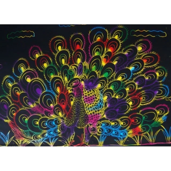 Scratch Art Books - Sample Art Works