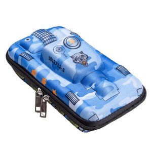 Large Pencil Case, Blue Tank